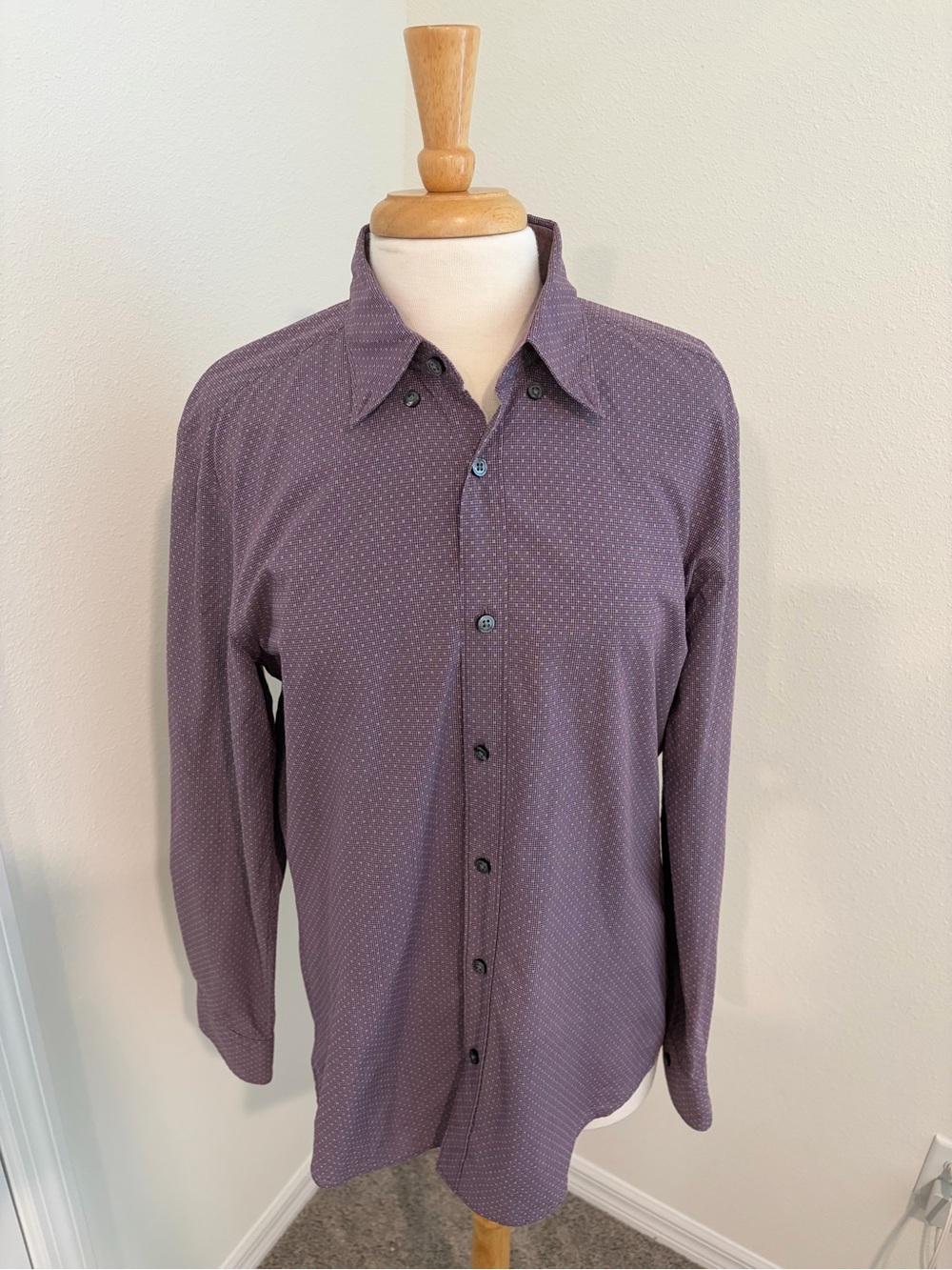 Hugo Boss Men's Button-Down Shirt in Plum